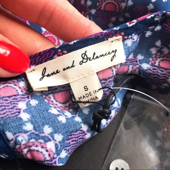 💗 JANE AND DELANCEY BLUE PINK RUFFLE SKIRT! - Picture 9 of 11